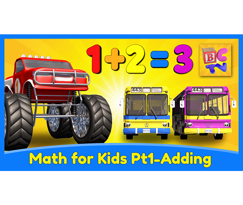 Learn Math for Kids | Adding with Monster Trucks