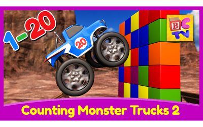Counting Monster Trucks 2 | Learn to Count to 20
