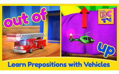 Learn English Prepositions with Fun Vehicles
